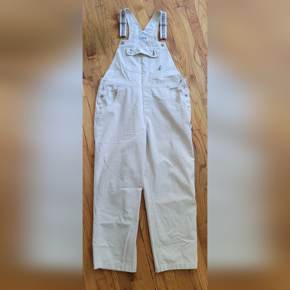 Vintage B.U.M. Equipment Tan/Cream Colored Overalls